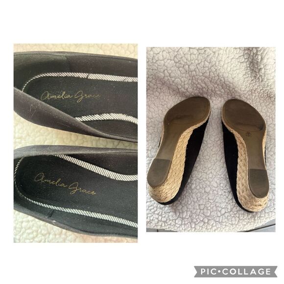 Amelia Grace Espadrille Wedges - Picture 2 of 3